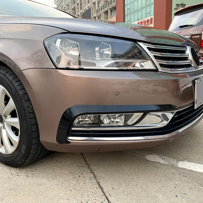 For Volkswagen Passat B7 2011-2015 Front Bumper Spoiler Splitter Air Vent Fog Lamp Grille Trim Car Styling view 4