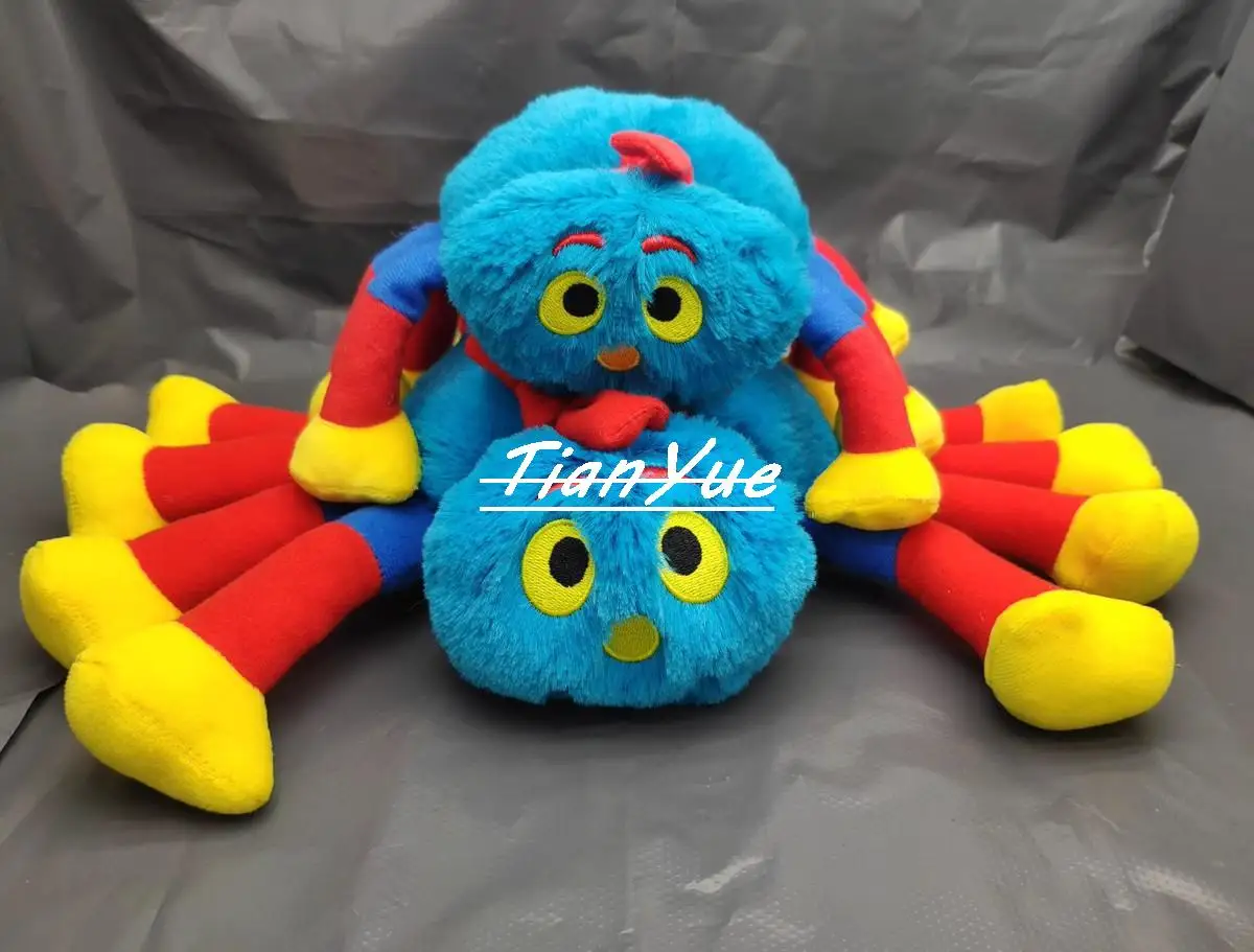 Cute Woolly and Tig Blue Spider soft Stuffed Xmas toy Anime Doll Birthday Gift For Kid 40cm