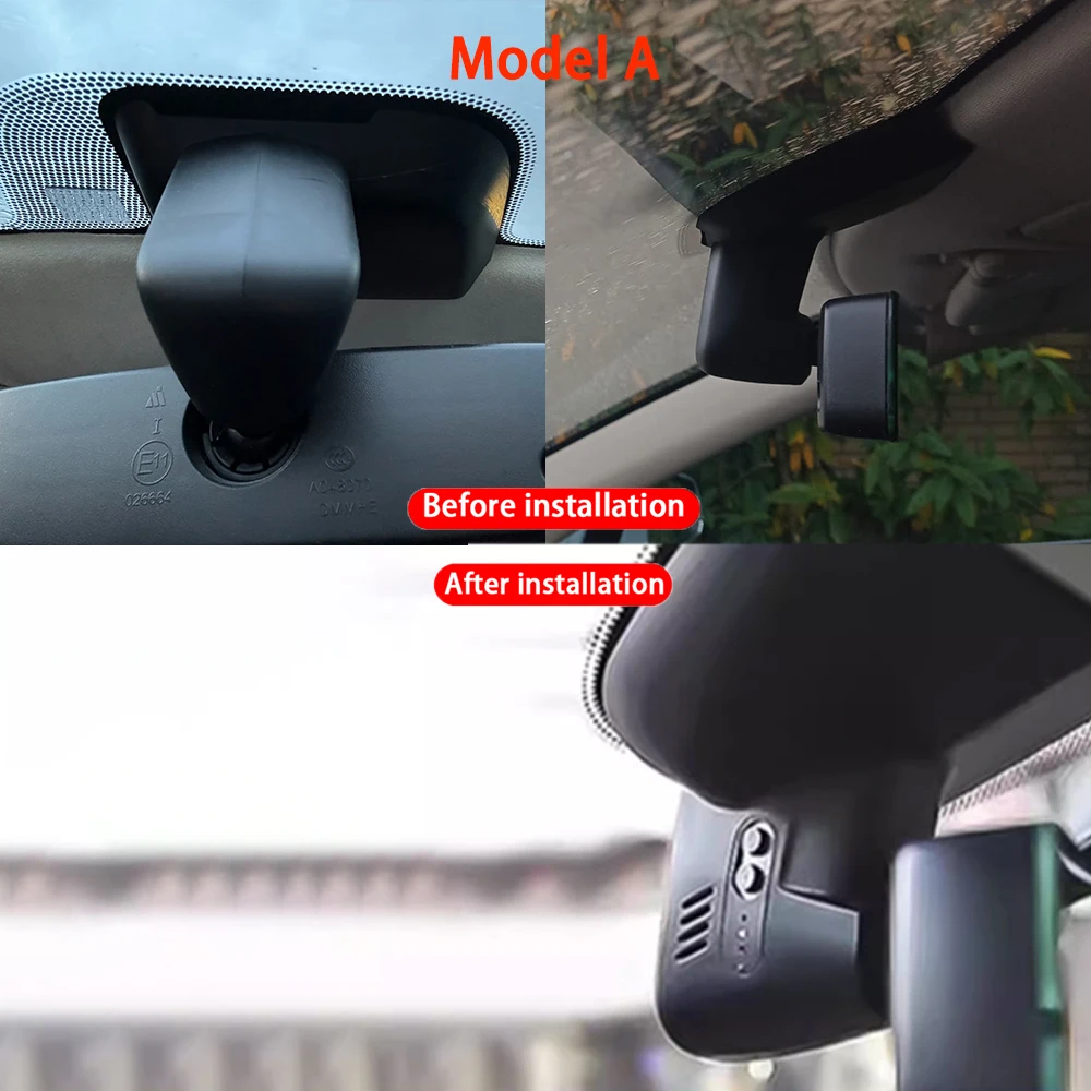 for Tesla Model S 60 P85 70D 85D P85D P90D P100D 2013-2025 4K 2160P Front Rear Camera Dash Cam Wifi Plug and Play Video Recorde