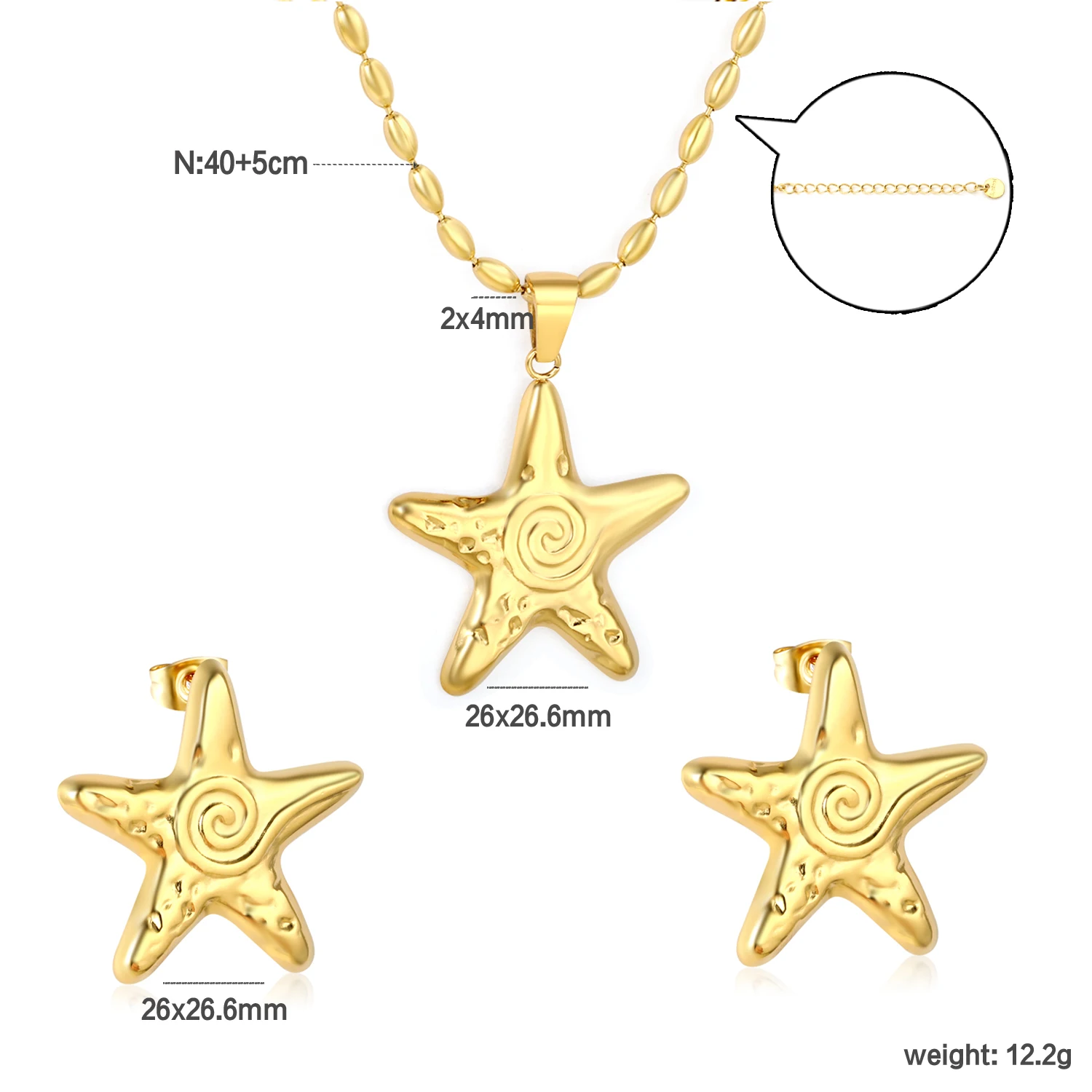 LUXUSTEEL 스레드 불가사리 쥬얼리 세트 여성용 - Vintage Fashion Jewelry Necklaces 리뷰 및 가격
