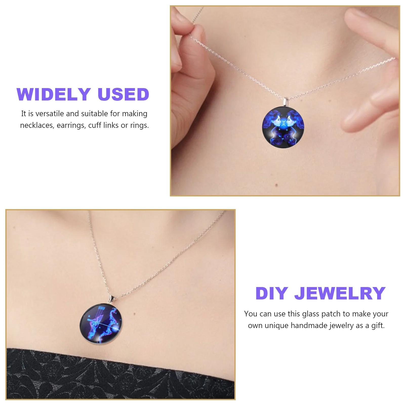 20 Stück DIY Craft Patch Time 3D Edelstein Patches Perle 12 Sternbilder Perlen