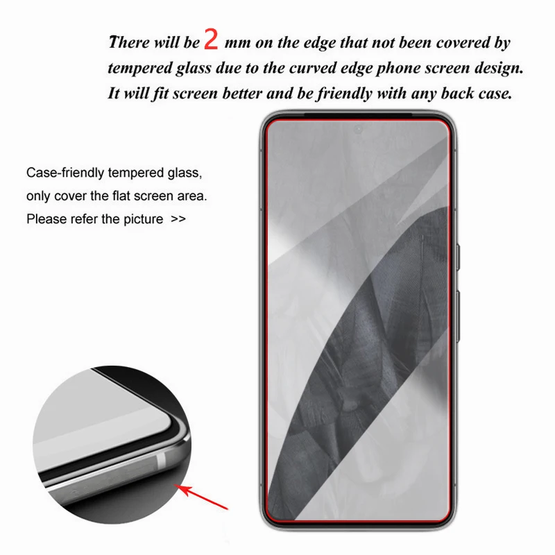 For Google Pixel 8 Pro Glass Google Pixel 8 Tempered Glass Transparent Full Glue HD Screen Protector For Pixel 8 Pro Lens Flim