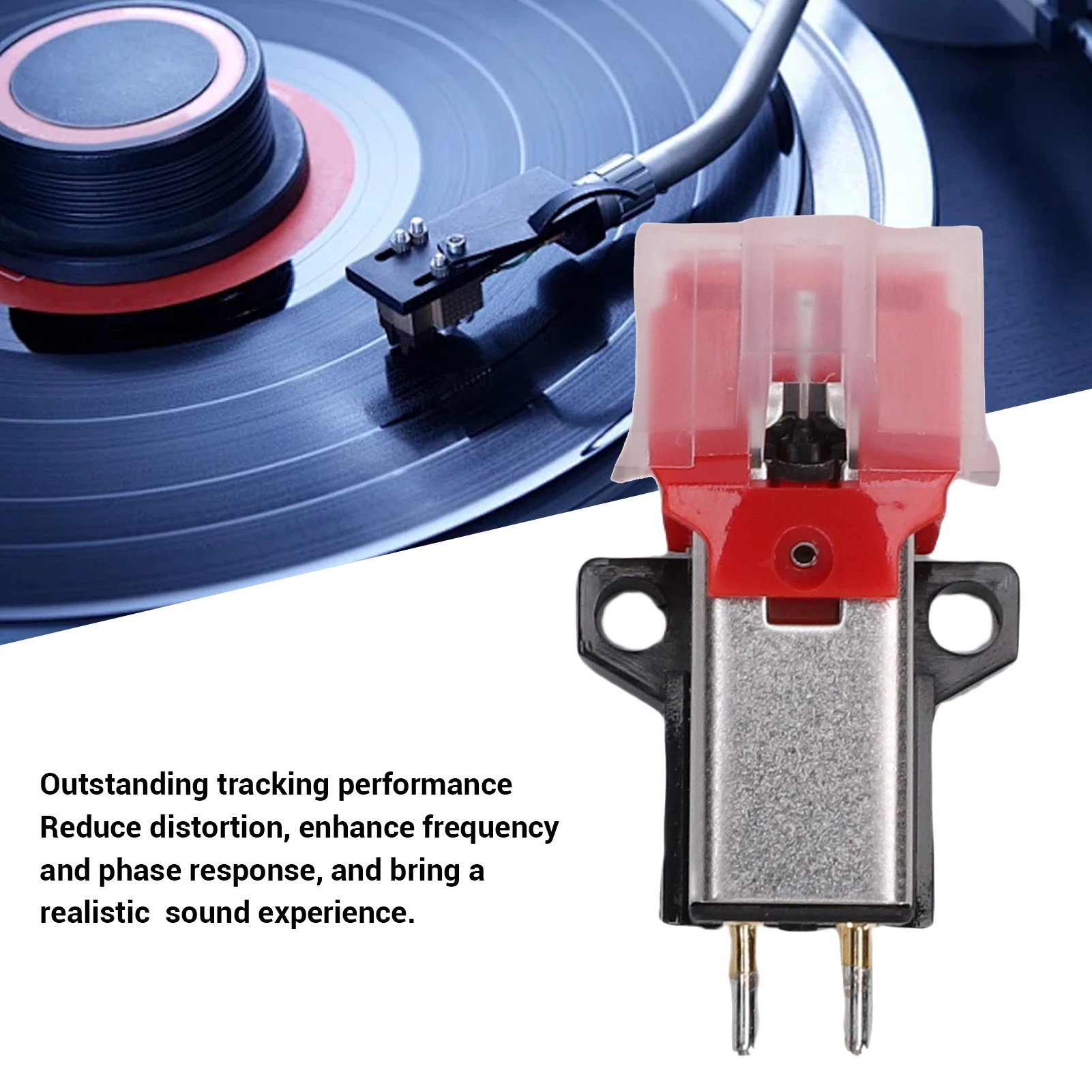 AT91R Cartridge Replacement for AT-LP3 Record Player Turntable Dual Moving Magnet Phonograph Cartridge with Diamond Stylus