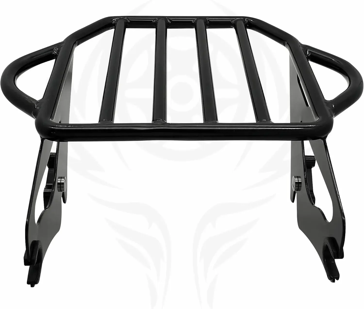 King Size 2-UP Luggage Rack Fits for Harley Touring Street Glide/Road King/Road Glide/Electra Glide/CVO/Ultra Limited 09-22 (Bla