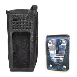 Walkie Talkie Original Soft Leather Case Cover Bag with Belt Clip for Motorola APX2000 APX4000 apx1000 APX 2000 Two Way Radio