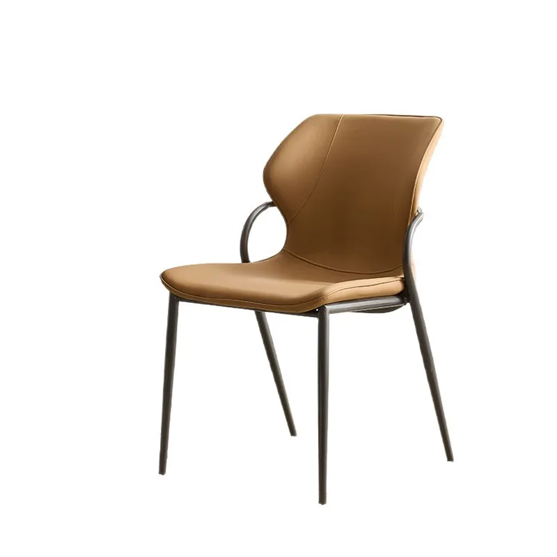 #Modern Leather Dining Metal Luxury Home Dining Chairs and Table for Restaurant Gym School Use with Disassembly