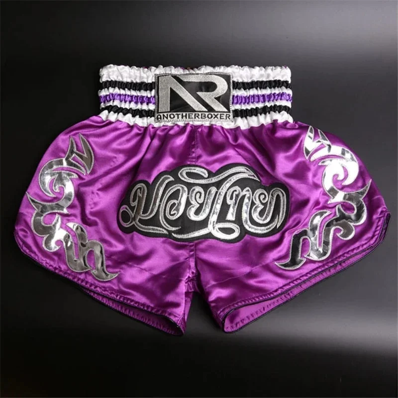 Men\'s Boxing Pants Printing MMA Shorts Kickboxing Fight Grappling Short Tiger Muay Thai Boxing Shorts Clothing Sanda Kids Shorts