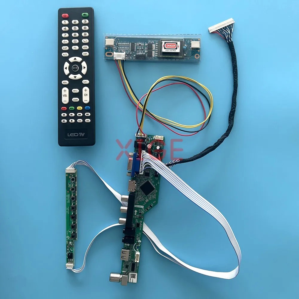 

Плата контроллера драйвера ЖК-дисплея подходит для M216H1 M215H1 CLAA215FA03 VGA + HDMI + AV + USB + ИК-телевизор, аналоговая 30-контактная ЖК-панель LVDS, комплект 1920*1080 2CCFL