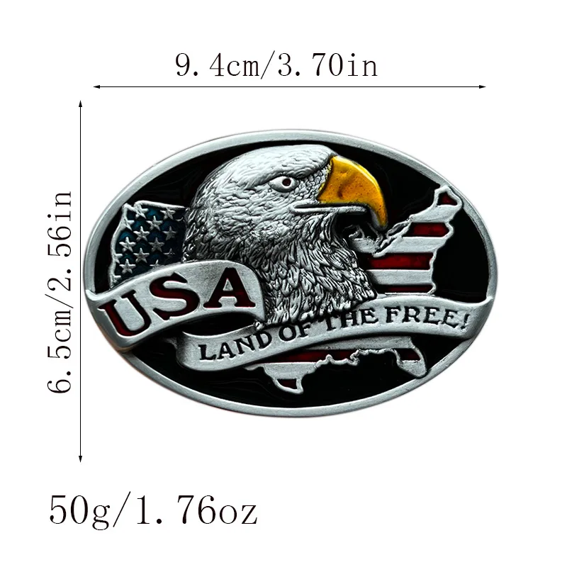 Hebilla de cinturón de águila, estilo occidental