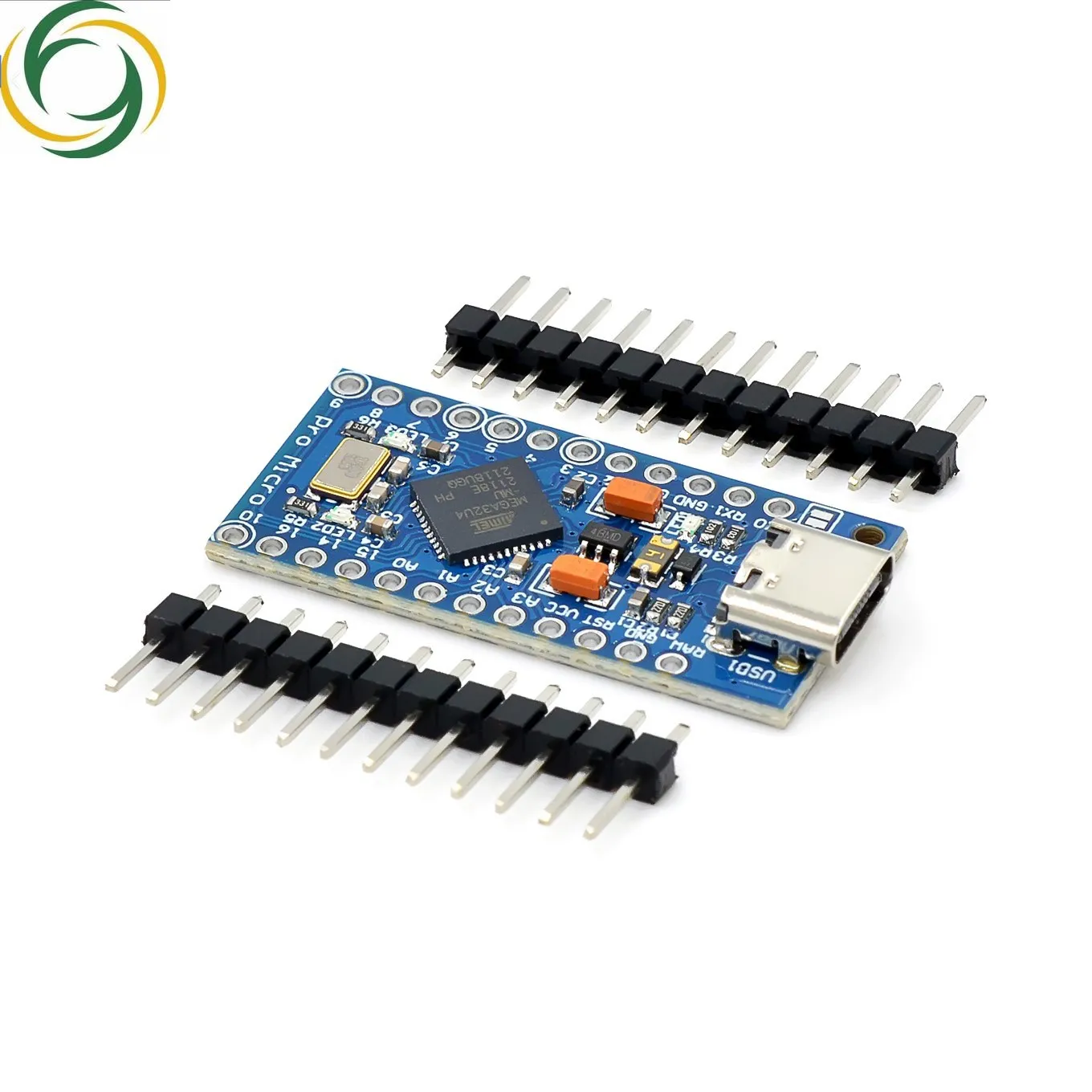 Imagem -03 - Pro Micro para Arduino Atmega32u4 5v 16mhz Módulo Row Pin Header Leonardo em Estoque Nova Melhor Qualidade