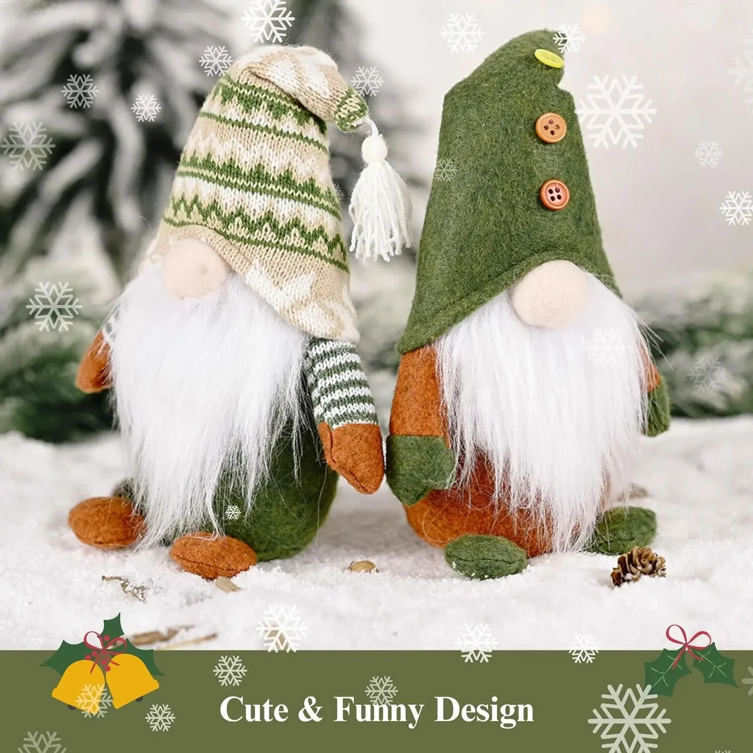 Swedish Plush Gnomes Tomte Irish Leprechaun St Patrick's Day Green Spring Gnome Decor Doll for Birthday Gift Party Decoration