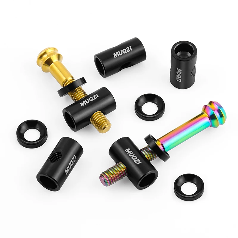 MUQZI Titanium Seatpost Screw M5x30/40mm Bike TC4 Seat Post Fixing Bolt with Washer For Bicycle Seat Tube