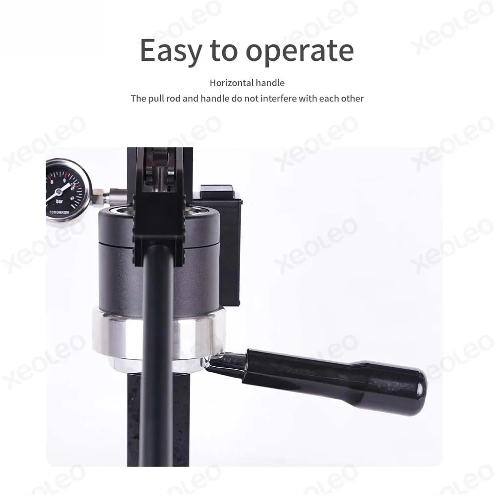 Manual Piston Espresso Machine 12Bar 58mm Portafilter Hand Press Italian‑Style Coffee Maker for Household Small Cafe
