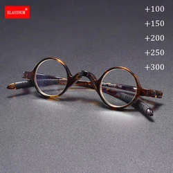 Small Round Reading Glasses Men Retro Anti Blue Light Goggles Vintage Hyperopia Eyewear Presbyopia Eyeglasses +1 +1.5 +2.5 +3.0