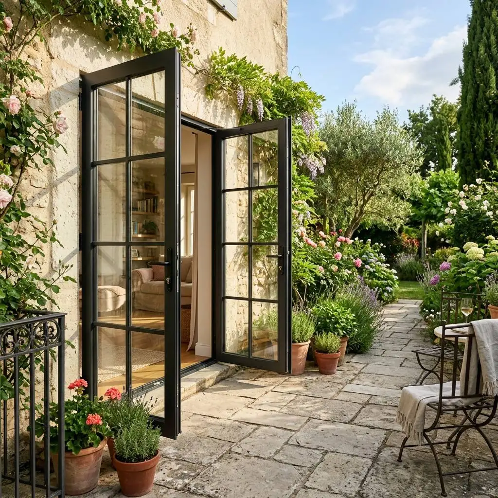 Villa Fashion Arch Shaped French Entrance Door Hurricane Impact Resistant Heavy Duty French Double Doors Affordable French Doors