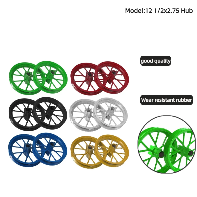 

Front Rear rim 12 1/2x2.75 wheel hub use 12 1/2x2.75 tire for Dirt Bike MX350 MX400 43CC 47CC 49CC Mini Moto E-Scooter