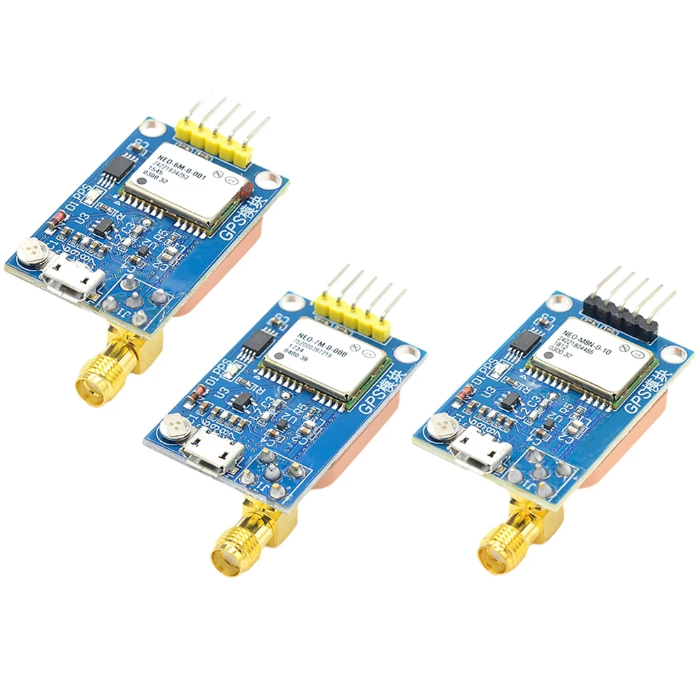 1pcs GPS Module Micro USB STM32 Ceramic Antenna Module NEO-6M NEO-7M NEO-8M Satellite Positioning 51 Microcontroller for Arduino