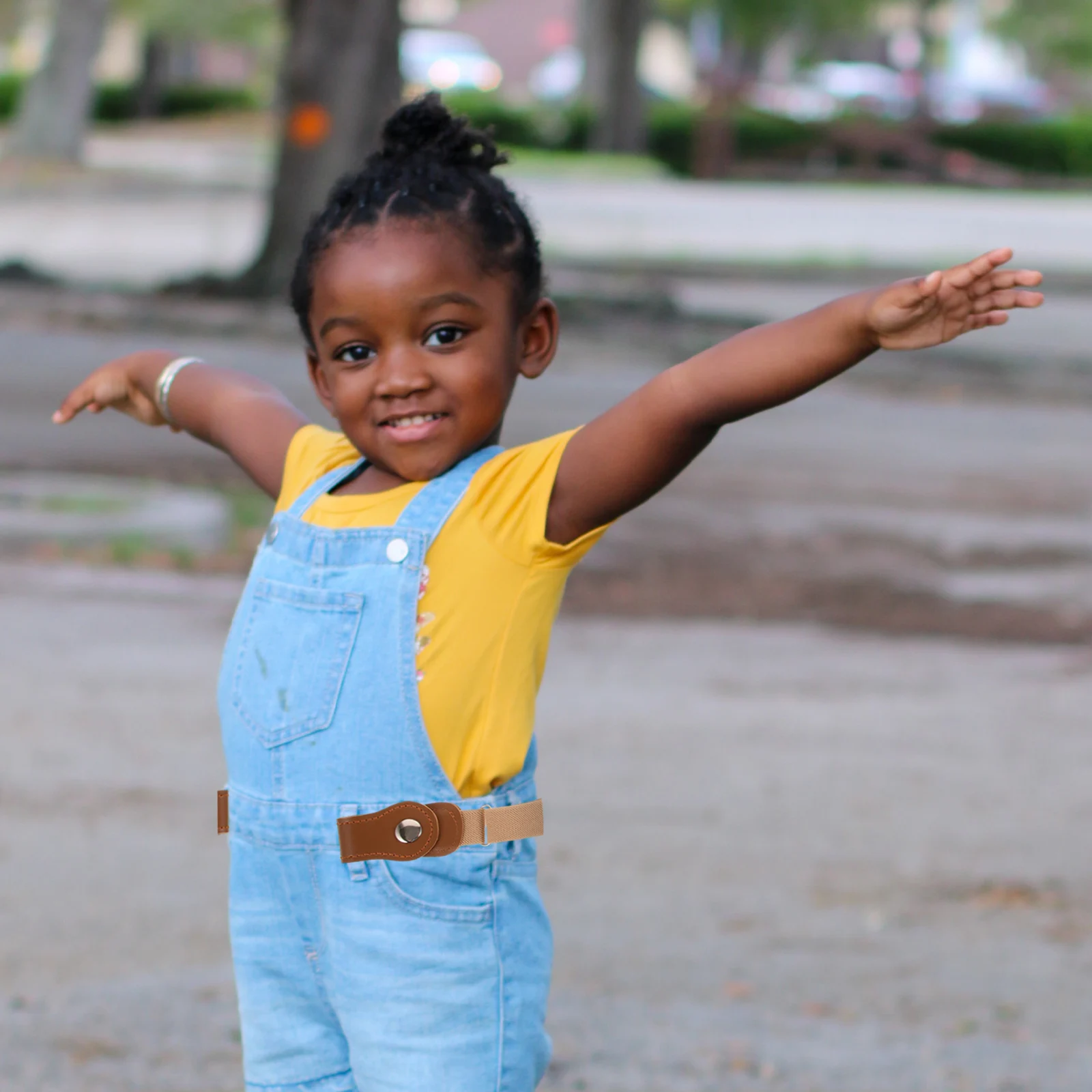 

2Pcs Traceless Elastic Belt Adjustable Kids Stretchy Elasticated Dress Belts Childrens Jeans Black Khaki Girl Boy