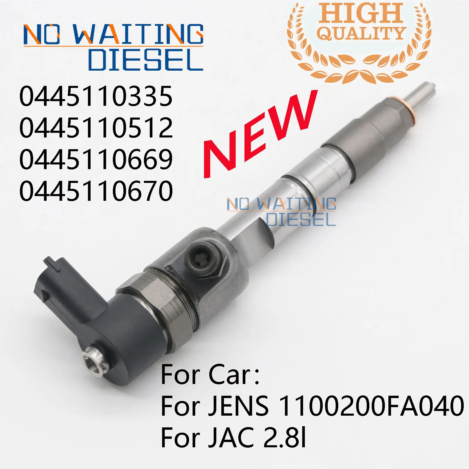 0445110669 0445110670 Injector Part Numbers 0445110335 0445110512 Common Rail Fuel Injection 0 445 110 512 For JAC 2.8l