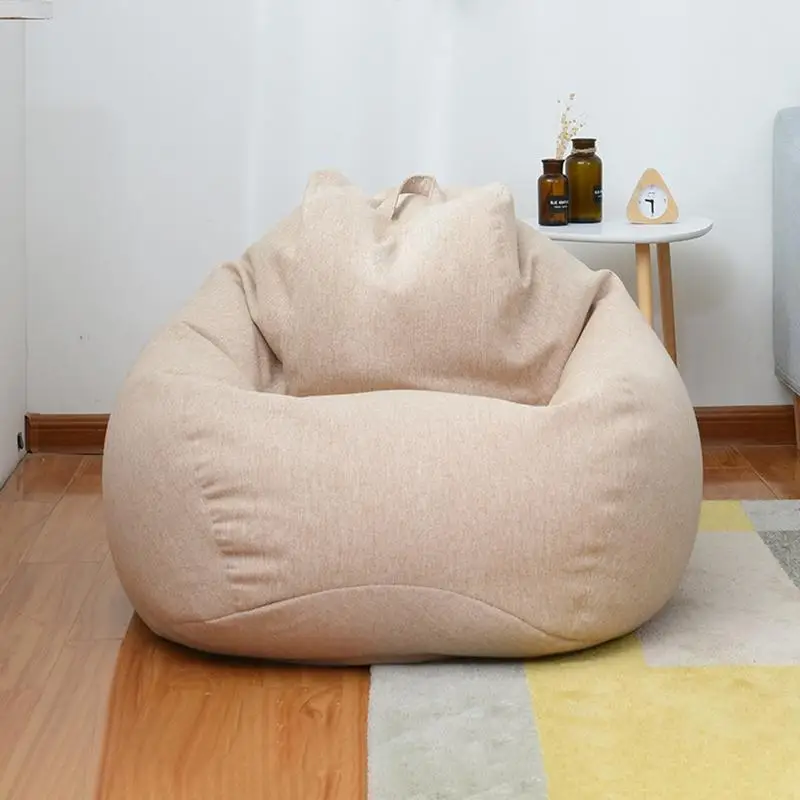 Lazy Sofas Cover Soft  Bean bag Covers for Kids Adults Bean Bag Chair Couch Cover for Lazy People Storage Bag Home Accessories