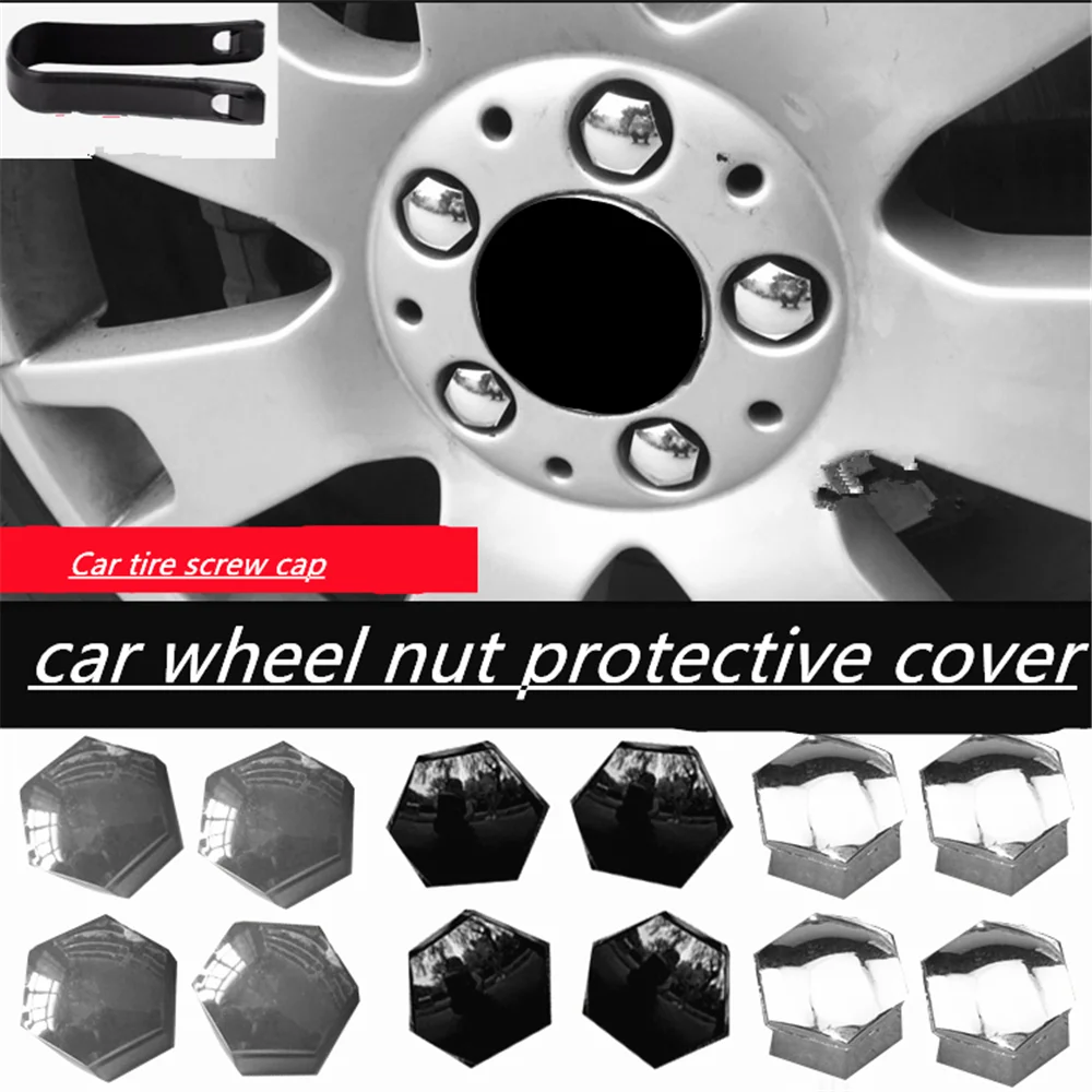 20pcs Car Wheel Nut Caps Protection for Chrysler 200 300C Aspen Pacifica PT Cruiser Sebring Town Country Ypsilon Delta Porta