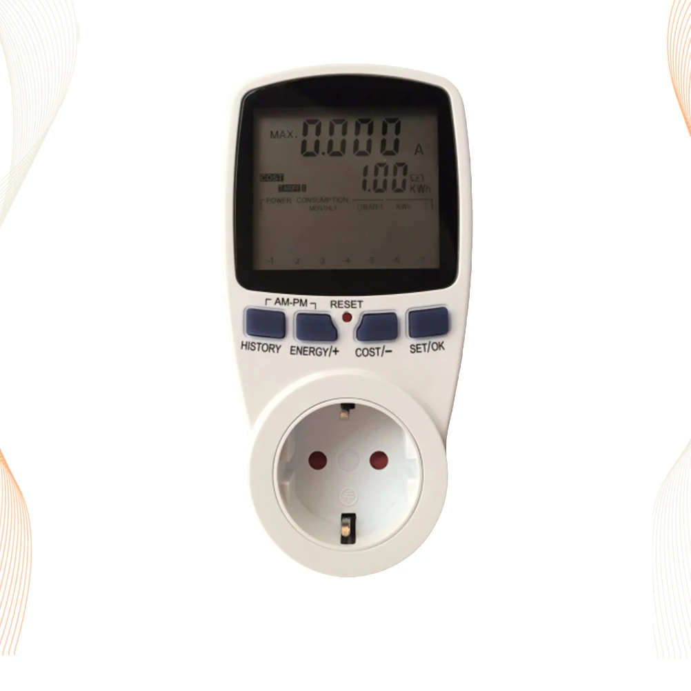 

Power Meter Voltmeter Ammeter Reading Socket Power Meter
