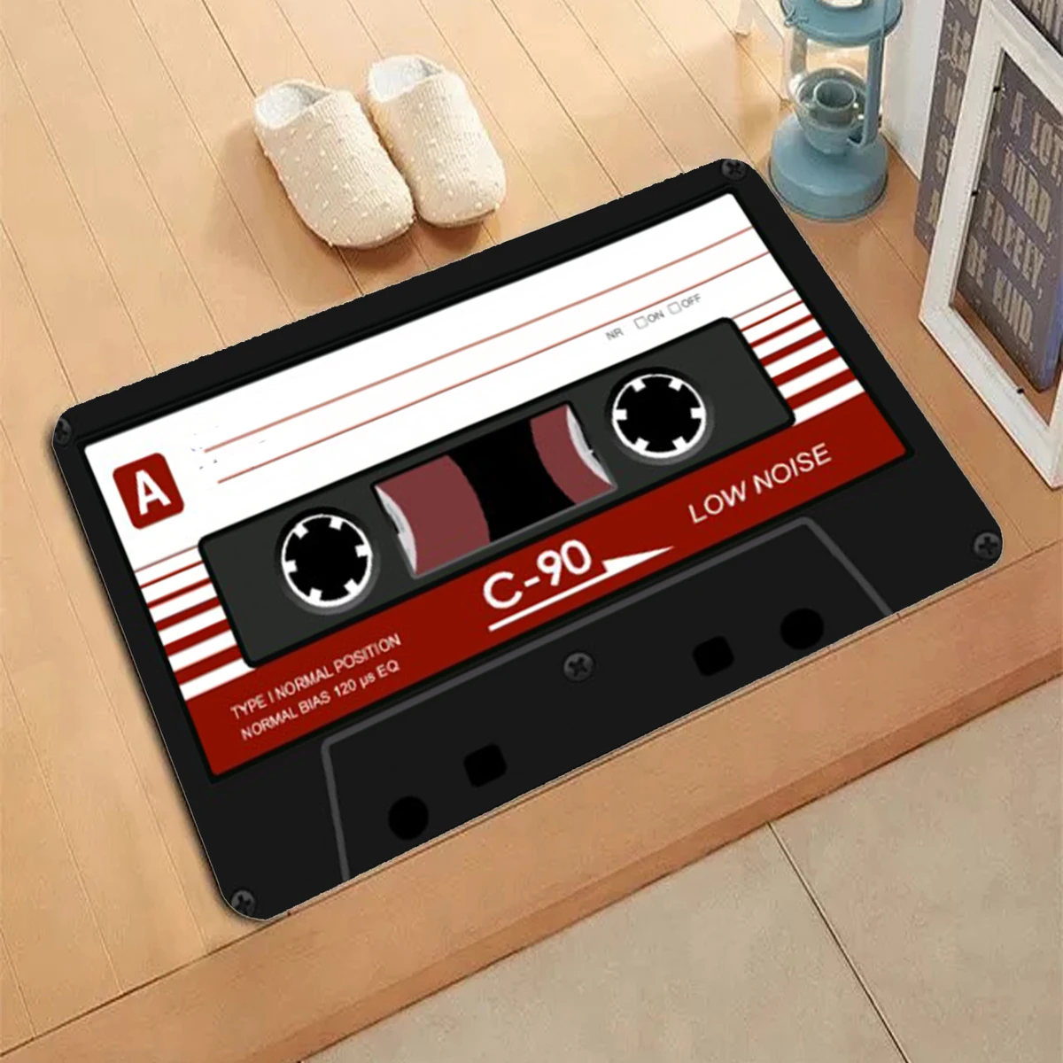 Welcome Mat Retro Cassette Tape Living Room Non-slip Doormat For Hallway Floor Rugs Bath Absorbent Bedroom Mats Carpet