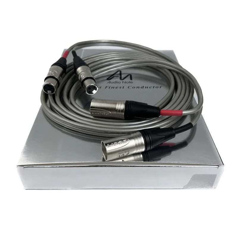 

Hi-end Audio Note AN-Vx XLR Balanced Cable Solid Core 99.99% Silver HiFi Audio Line Male To Female with Box