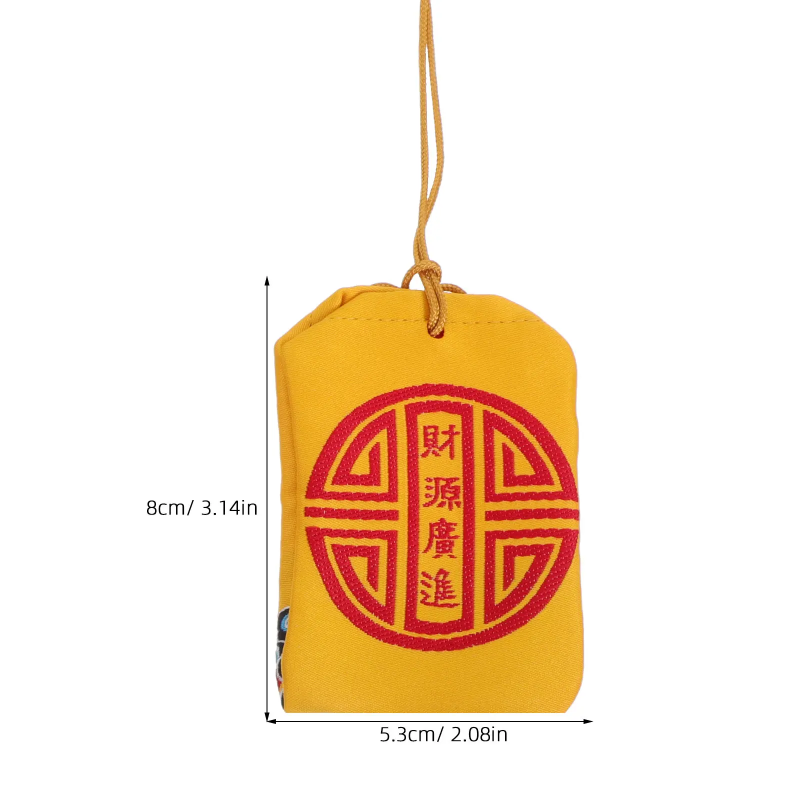 12Pcs Chinese Traditional Blessing Sachets Multi-Purpose Lucky Amulet Charms for Home Office Car Feng Shui Wealth Accessories