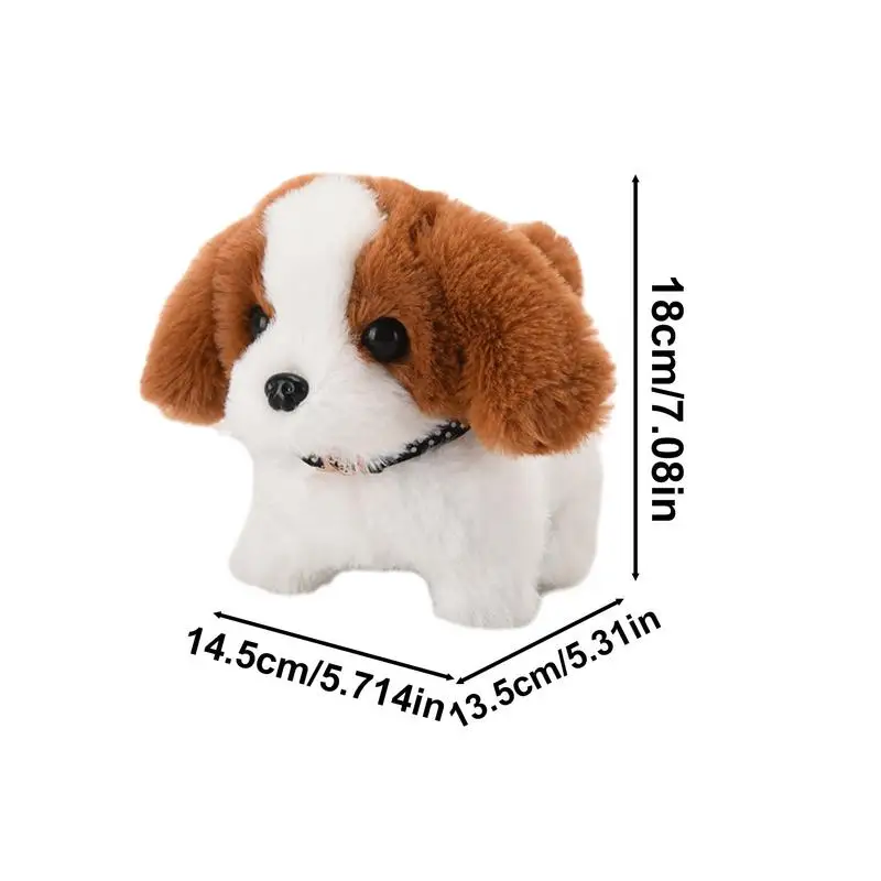 Barking Dog Toys For Kids Sensory Interactive Tail Wagging Dog Toy Electronic Stuffed Animals Dog For Boys And Girls Aged 1-6