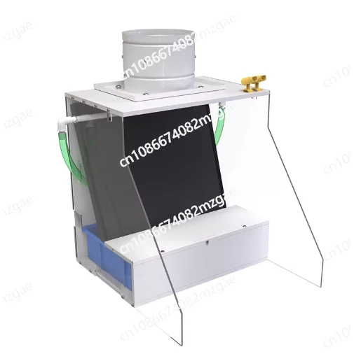 Professional Paint Booth for Gunpla & Model Spraying, Portable Water Curtain Spray Booth with Exhaust Fan
