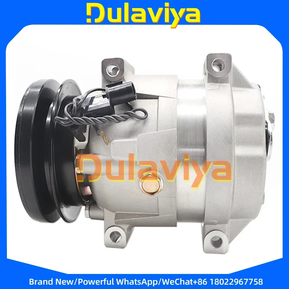 A/C Air Condition Compressor for Hyundai Wheel Loader HL740-9 Excavator 11Q6-90040 11Q690040 11Q6-90041 11Q690041 FA01DS100235CM