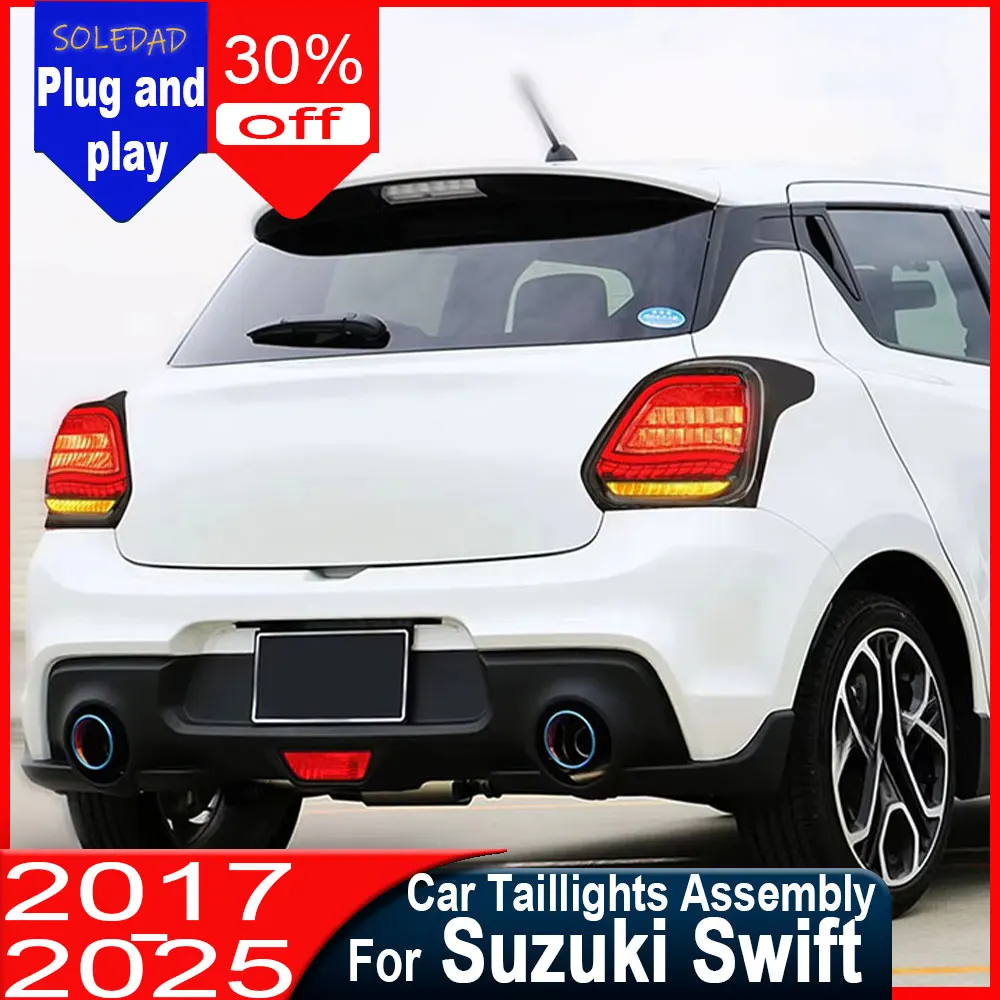 Car taillight For Suzuki Swift 2018 2019 2020 2021 2022 2023 convert taillight LED Daytime Running Light Turn signal Brake Light