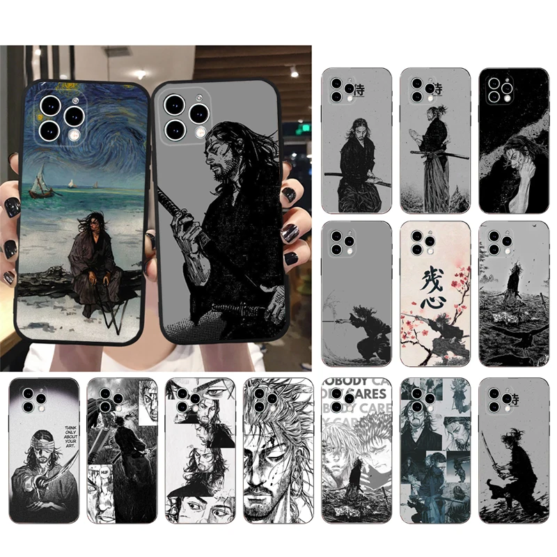 Vagabond Manga Samurai Art Phone Case For iphone 15 14 Pro Max 13 12 11 Pro Max XSMax XR 12 13 mini 7 8 XR