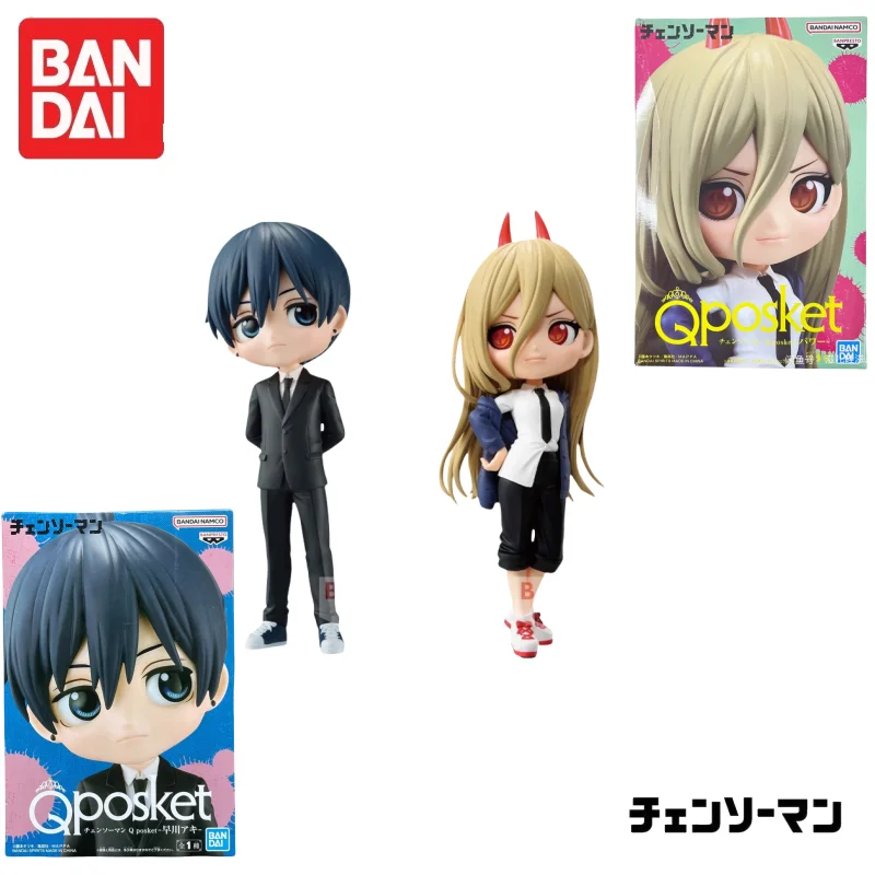 En Stock 100% Original Bandai Banpresto Qposket motosierra hombre Hayakawa Aki Power figura de acción modelo muñeca nueva garaje en caja