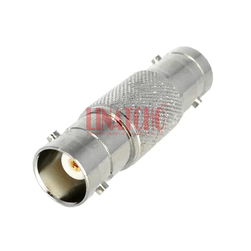 50ohm RF Brass Straight BNC Female to BNC Female Jack CCTV Cable Extension Connector Adapter