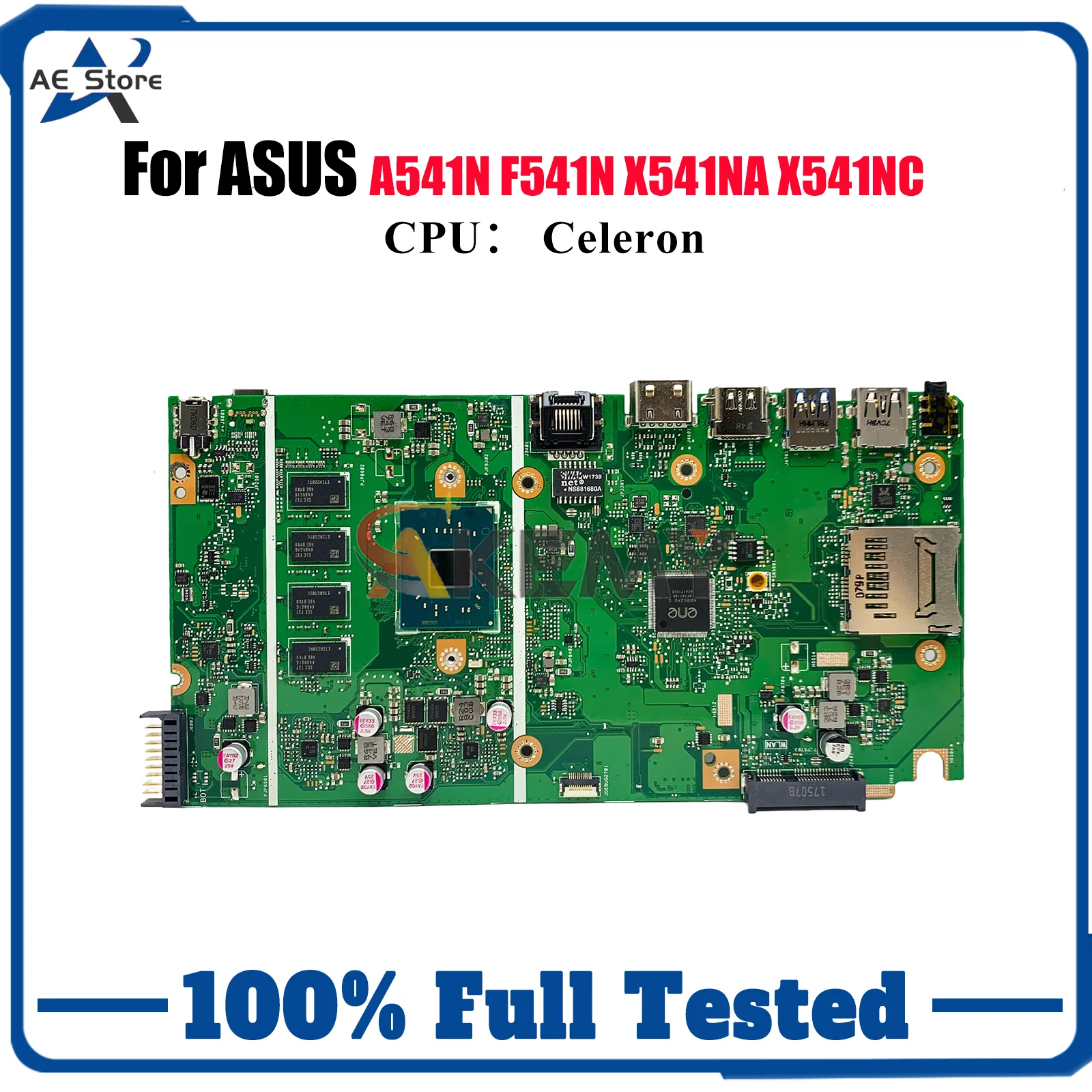 

X541NA Laptop Motherboard For ASUS VivoBook A541N R541N X541NA A541N X541NC F541N X541N Notebook Mainboard With Celeron CPU stk