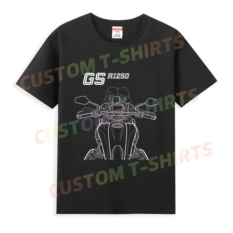 

2025 Men T Shirt Casual GS 1250 R 1250 GS Adventure Motorcycle T-shirt Graphic Oversized Comfortable Streetwear S-3XL Cool Tee