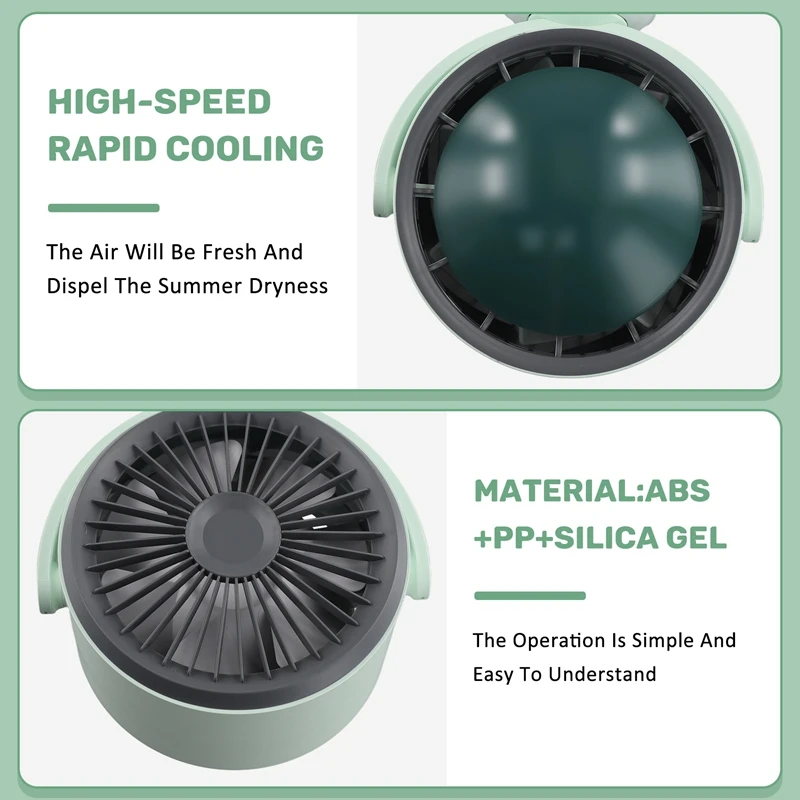 The Newdesktop Turbo Fan Utility High Speed Hurricane Violence Portable Circulating USB Mini Fan