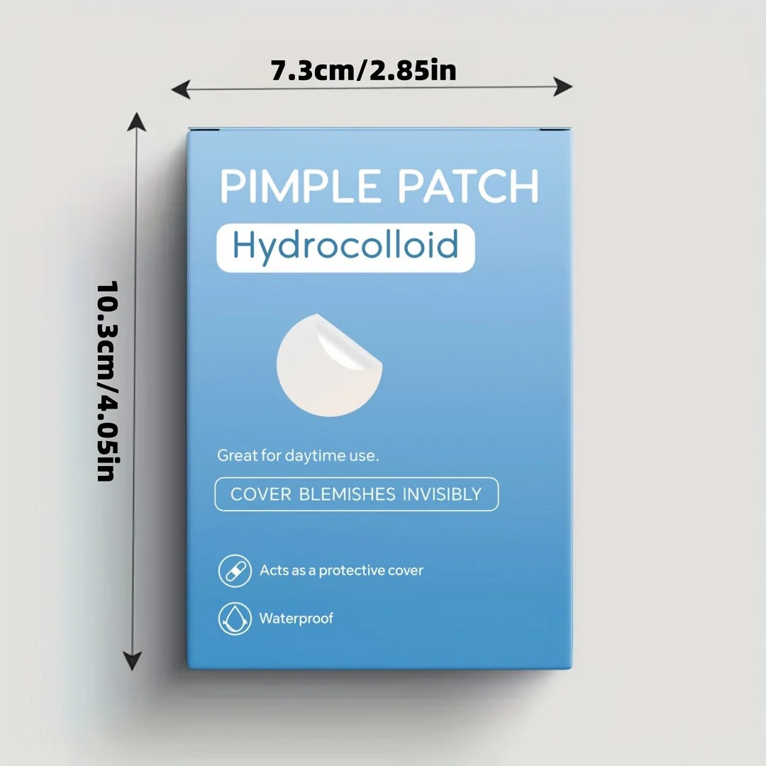 36/40 قطعة من رقع حب الشباب الغروانية المائية - تمتص القفز والزيت، وتقليل الاحمرار، ومناسبة غير مرئية للارتداء طوال اليوم