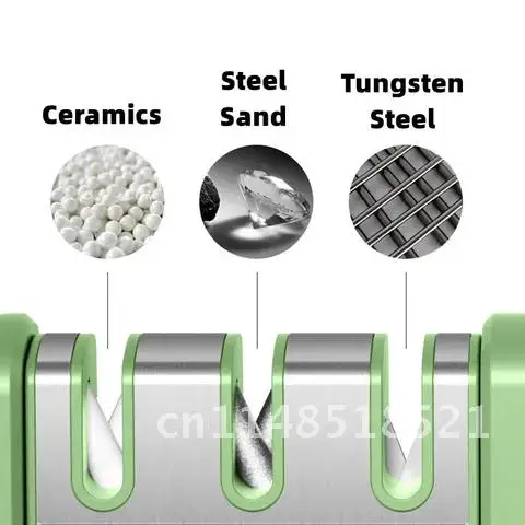 Aiguiseur de couteaux multifonction en acier inoxydable, fine pierre à aiguiser, système le plus récent, diamant