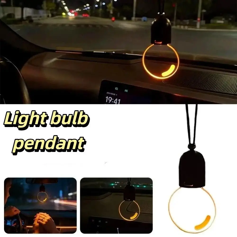 Premium Acrylic Material Acrylic Luminous Bulb Pendant Compact Structure Soft Breathing Light Car Interior Decoration