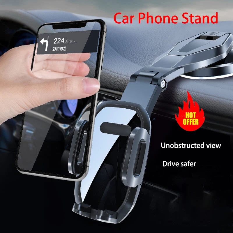 

Универсальное 360-градусное крепление для мобильного телефона на приборной панели, сильное липкое всасывание, регулируемый вентиляционный держатель для лобового стекла, автомобильный держатель для телефона