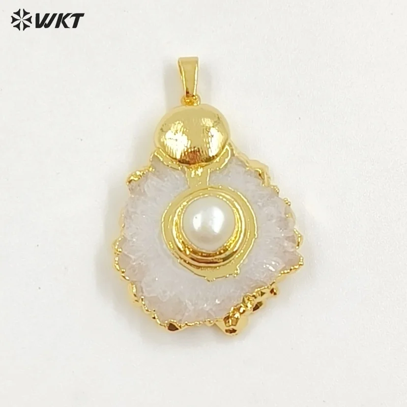 

Кулон WT-P1769 WKT из сталятита в благородном стиле, очень красивый, для женщин, модный, украшение для вечеринок