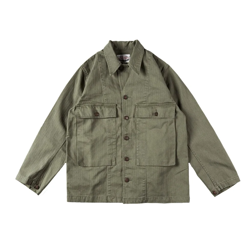 

Ace Float Life HBT Military Jaet New Made Old Sle US M43S irt Jaet Youth Trend Long Sve Stand Fit for All ...