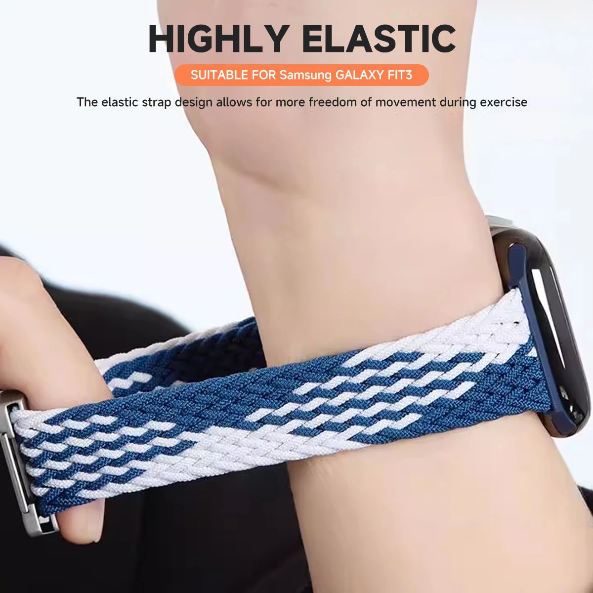 النايلون مطاطا مضفر حلقة منفردة حزام لسامسونج غالاي صالح 3 حزام الرجال النساء استبدال حزام الساعات لسامسونج غالاي صالح 3 الفرقة