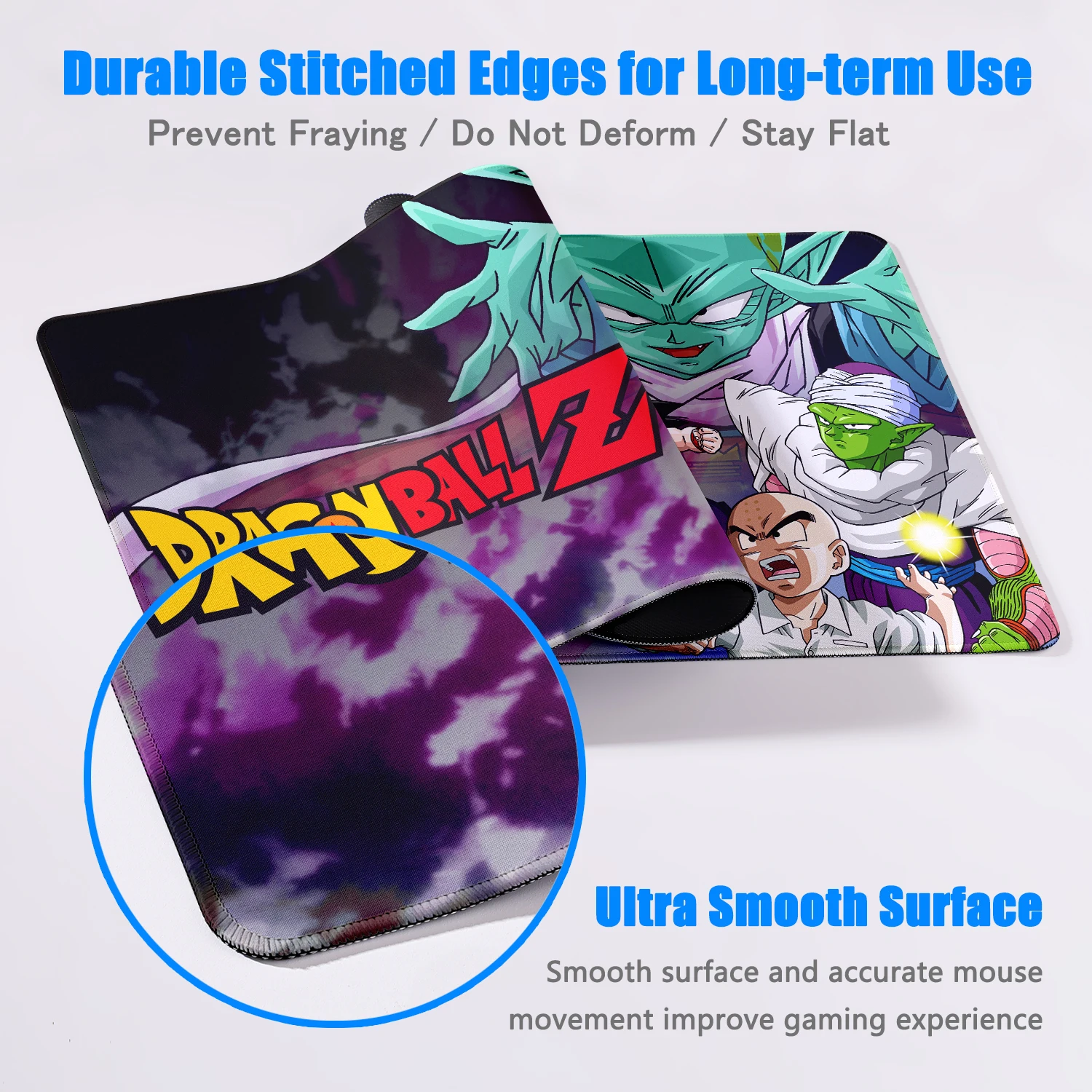 Hot selling item DragonBall Anime Desktop electronic sportse accessories 400x900 HD Printing Computer Lock edge Rubber Mouse Pad image 4