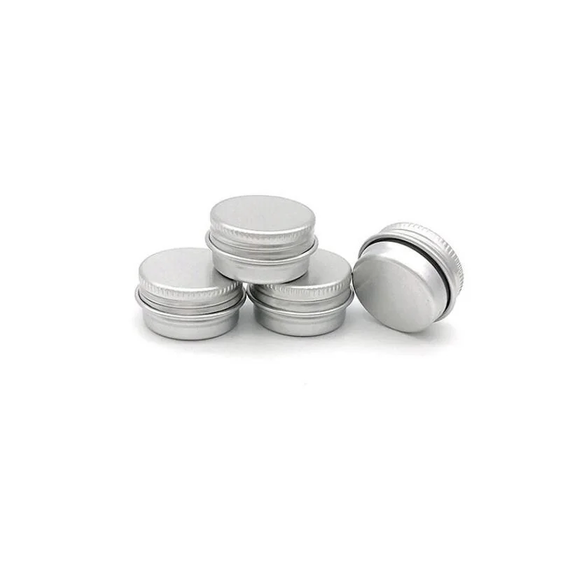 5g silver aluminum cream bottle jar pot cosmetic eye shadow container power case gel cream skin care cosmetic packing