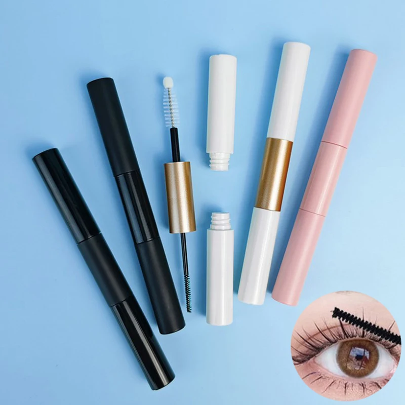 3.5ml Double Headed Empty Mascara Tube With Plug Eyelash Cream Container Bottle Make Up DIY Cosmetics Empty Tubes Pink