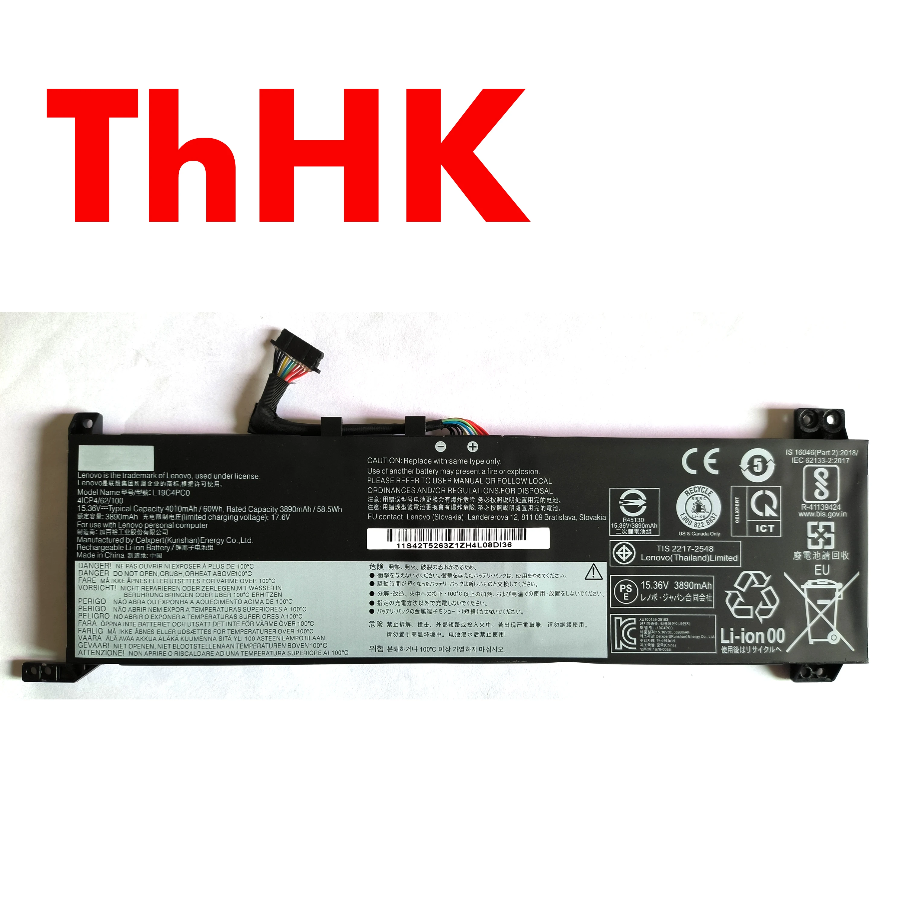 Genuine Original 60Wh L19C4PC0 L19L4PC0 L19M4PC0 SB10W86190 SB10W86191 Battery For Lenovo Legion 5 15 15IMH05H Legion R7000 2020